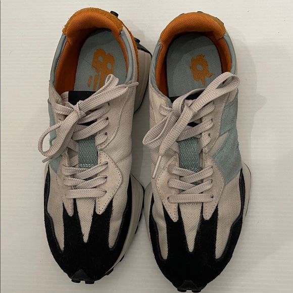 NEW BALANCE 327 CORDURA ORANGE BLUE RUNNING SNEAKERS MENS SIZE 7.5 - Picture 2 of 14